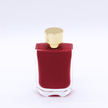 suppliers new painting coating inside red 100ml cosmetic glass bottle for perfume